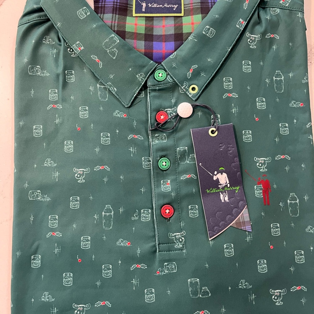 William Murray Golf Green Polo Shirt